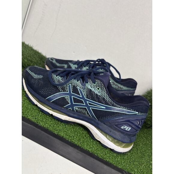 Asics Womens Gel Nimbus 20 T850N Blue Running Shoes Sneakers Size 8 - Picture 1 of 9